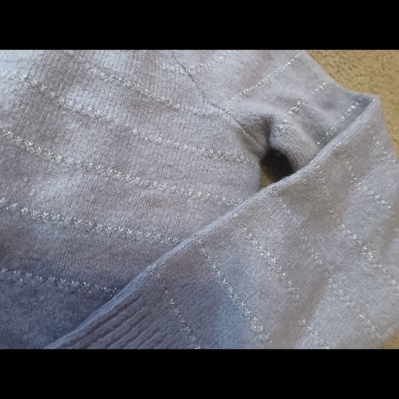 STYLE & Co Women's Lurex Cowl-Neck Sweater lilac - Picture 9 of 10